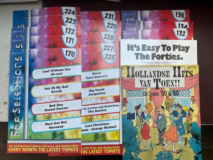 Muziekboeken Collectie Keyboard, Piano, Orgel - 28 Boeken, Muziek en Instrumenten, Bladmuziek, Gebruikt, Overige soorten, Populair