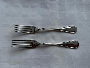 Christofle Albi - 2 verzilverde grote vorken (20,5 cm) beschikbaar voor biedingen