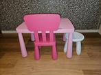 IKEA tafel met stoel en kruk, Ophalen, Zo goed als nieuw, Tafel(s) en Stoel(en)