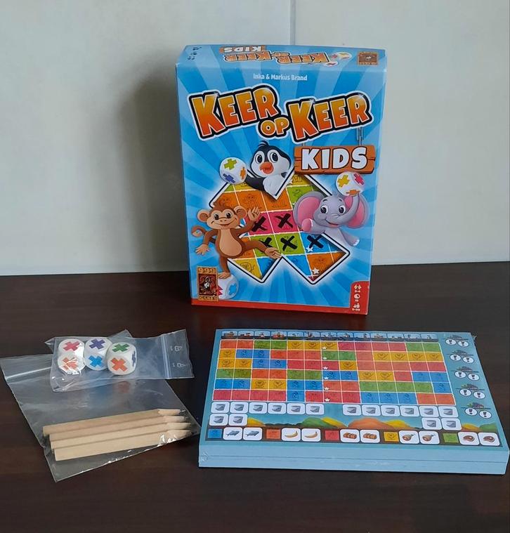 Keer op keer kids - NIEUW, Hobby en Vrije tijd, Gezelschapsspellen | Overige, Zo goed als nieuw, Een of twee spelers, Drie of vier spelers