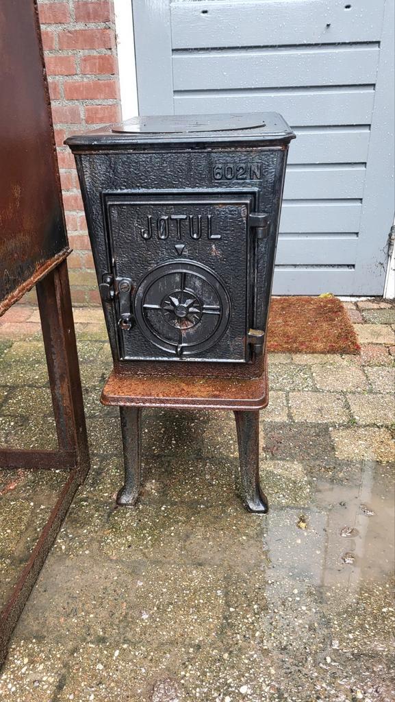 Jotul Allesbrander met extra deurtje en binnenschot, Huis en Inrichting, Kachels, Gebruikt, Vrijstaand, Allesbrander, Hout, Ophalen