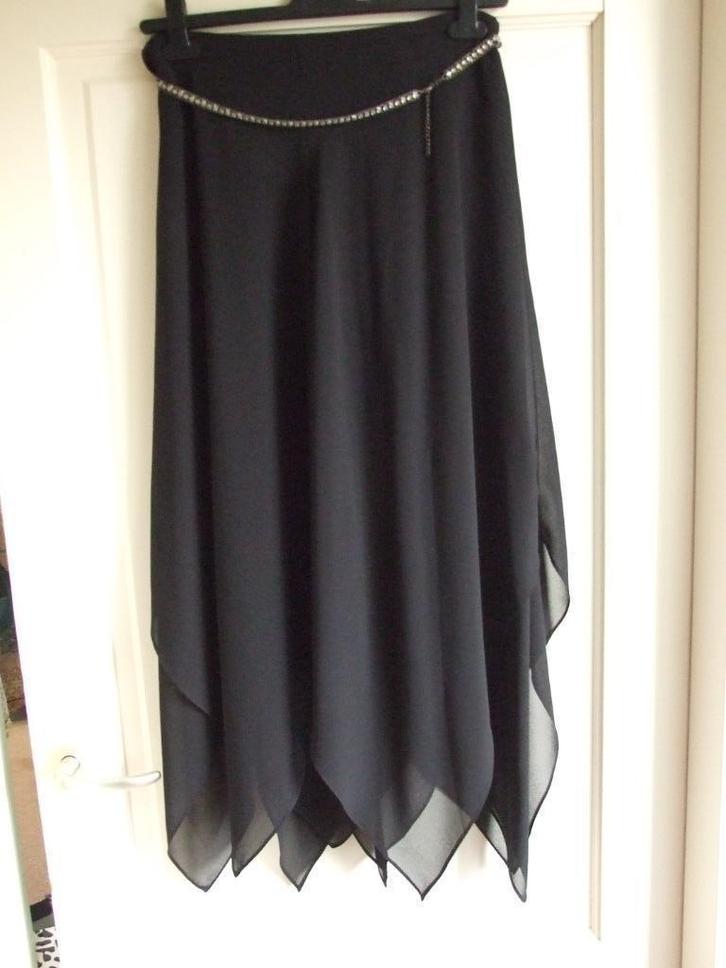 Joseph Ribkoff lange rok met punten maat 40, Kleding | Dames, Rokken, Zo goed als nieuw, Maat 38/40 (M), Zwart, Onder de knie