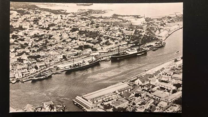 Curacao Willemstad Antillen KNSM "Boskoop"  en ON-klasser, Verzamelen, Ansichtkaarten | Nederland, Ophalen of Verzenden