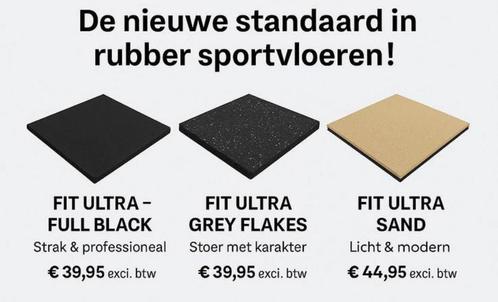 FIT Ultra 20mm rubber sportvloeren hyrox fittness crossfit, Sport en Fitness, Fitnessapparatuur, Nieuw, Armen, Benen, Borst, Buik
