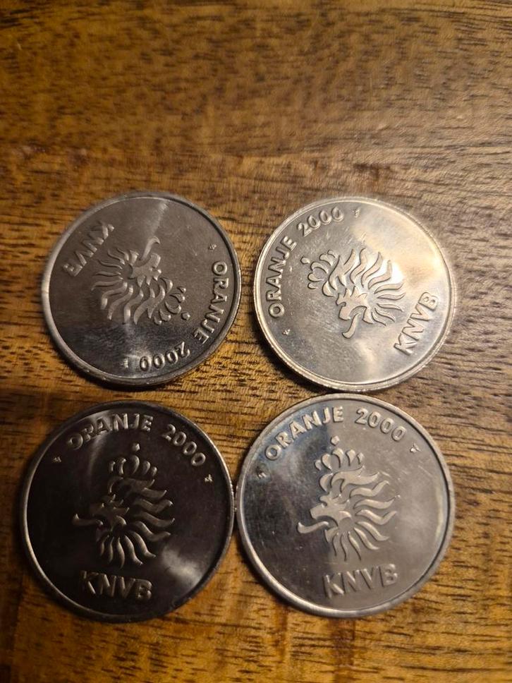 Zilveren Herinneringsmunten KNVB Oranje 2000, Postzegels en Munten, Munten | Nederland, Losse munt, Overige waardes, Koningin Beatrix