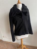 Boris : Warm, luxe fleecevest met prachtige kraag. Maat 38, Maat 38/40 (M), Zwart, Ophalen of Verzenden, Zo goed als nieuw