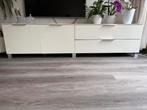 Hoogglans wit TV kast, Ophalen, Zo goed als nieuw, 25 tot 50 cm