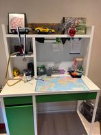 Bureau met opbergruimte ikea micke, Huis en Inrichting, Bureaus, Ophalen, In hoogte verstelbaar, Gebruikt, Bureau