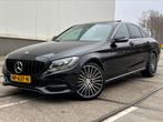 Mercedes-Benz C-Klasse C180 1.6 Aut7 2015 Zwart, Auto's, Mercedes-Benz, Automaat, 1800 kg, Zwart, Leder en Stof