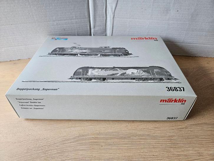 MARKLIN HO 36837 1+2; 2 locomotieven Superman 2016, Hobby en Vrije tijd, Modeltreinen | H0, Nieuw, Treinset, Wisselstroom, Märklin