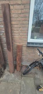 2 hardhouten balken., Tuin en Terras, Ophalen, 250 cm of meer, Balken