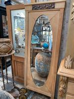 Grote Franse Art nouveau spiegel facet, Ophalen, Ovaal, Minder dan 100 cm