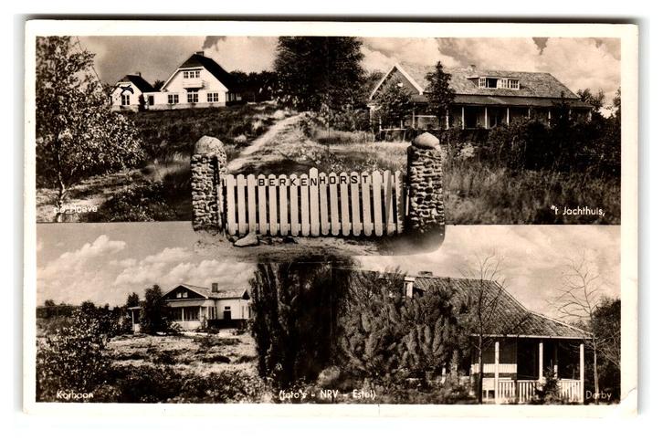 Kootwijk, N.R.V.- Clubhuis "De Berkenhorst", Verzamelen, Ansichtkaarten | Nederland, Gelopen, Gelderland, 1940 tot 1960, Verzenden