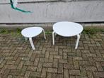 2 Witte Bijzettafeltjes, Huis en Inrichting, Ophalen