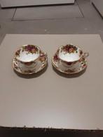 Royal Albert 2 avon kop en schotels Old Country Rose, Antiek en Kunst, Antiek | Servies los, Ophalen of Verzenden