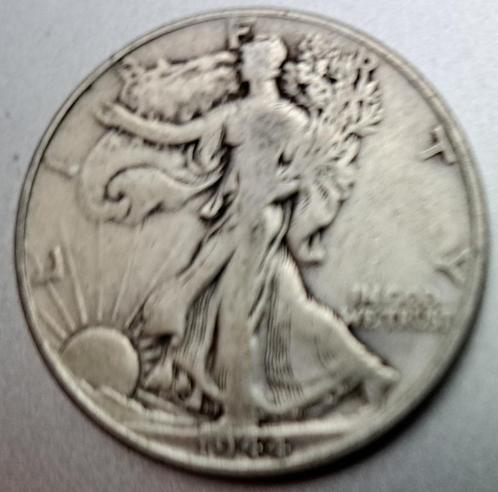 Verenigde Staten, Half Dollar 1944 - zilver, Postzegels en Munten, Munten | Amerika, Losse munt, Noord-Amerika, Zilver, Ophalen of Verzenden