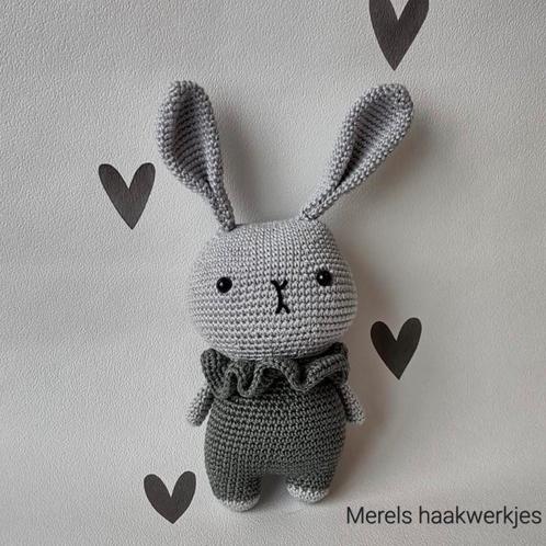 Handgemaakte knuffel konijn, Kinderen en Baby's, Kraamcadeaus en Geboorteborden, Nieuw, Ophalen of Verzenden