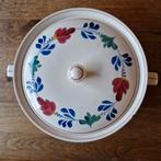 Boerenbont dekschaal 24 cm diameter buitenmaat, Antiek en Kunst, Antiek | Keramiek en Aardewerk, Ophalen of Verzenden