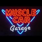 Muscle car hotrod garage neon en veel andere USA neons, Neon, Lichtbak of (neon) lamp, Nieuw, Ophalen of Verzenden