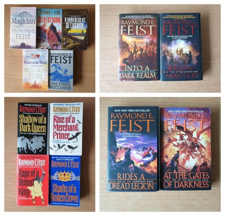 Feist - bijna hele reeks, Engelstalig, 25 pockets, 1 midsize, Boeken, Fantasy, Gelezen, Ophalen of Verzenden