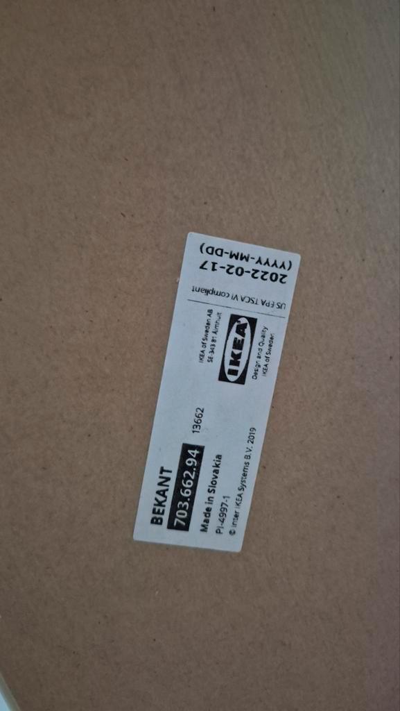 Ikea Bekant Bureau Blad 140x60 cm, Huis en Inrichting, Tafelonderdelen, Zo goed als nieuw, Tafelblad, 100 tot 150 cm, 50 tot 100 cm