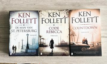 Ken Follett (3 boeken) beschikbaar voor biedingen