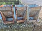 metalen voersilo / voertrechter / konijnenvoerbak, Ophalen, Gebruikt