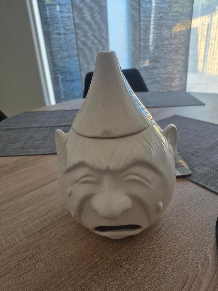 Witte uienpot huilend gezicht, Antiek en Kunst, Antiek | Woonaccessoires, Ophalen