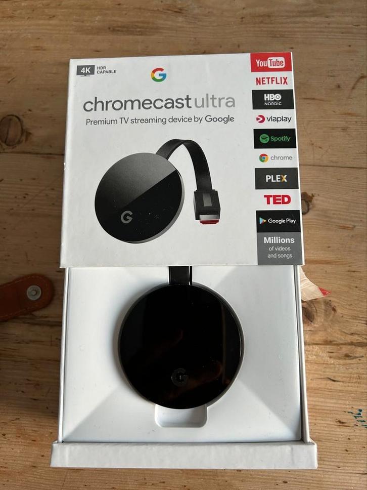 Nieuwe Google Chromecast Ultra, Audio, Tv en Foto, Mediaspelers, Nieuw, Zonder harde schijf, HDMI, USB 2.0, Optische audio, Ophalen of Verzenden