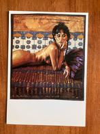 Vintage Kunstkaart Nico Vrielink - Liggend Vrouwelijk naakt, Ophalen of Verzenden, 1980 tot heden, Ongelopen, Sterren en Beroemdheden