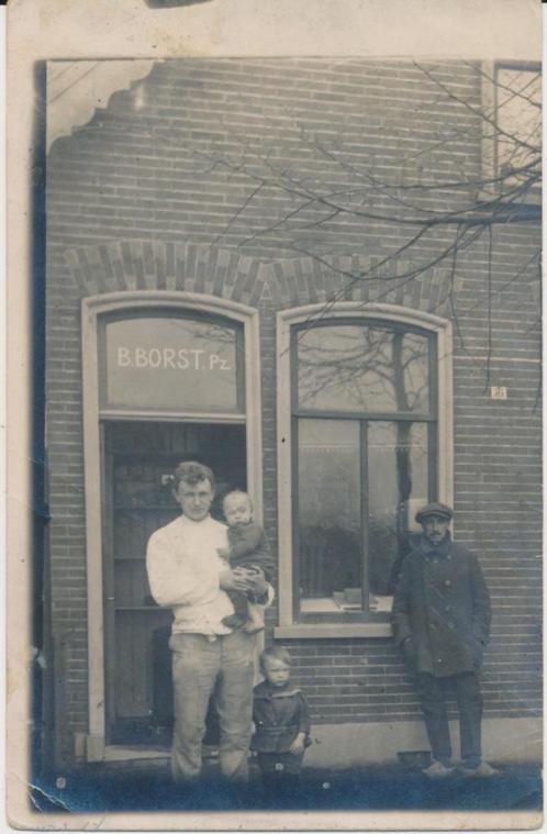 450T fotokaart Hoofddorp, Marktplein, bakkerij B. Borst Pz., Verzamelen, Ansichtkaarten | Nederland, Ongelopen, Noord-Holland