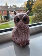 Roze Glitter Uil Beeld - Valt niet uit!, Tuin en Terras, Tuinbeelden, Ophalen