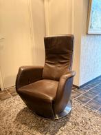 2 Prominent leren relaxstoelen, Huis en Inrichting, Fauteuils, Ophalen, Gebruikt, Minder dan 75 cm, Leer