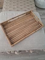Groot bamboe dienblad, bohemian, boho, Huis en Inrichting, Woonaccessoires | Dienbladen, Ophalen of Verzenden, Rond, Hout