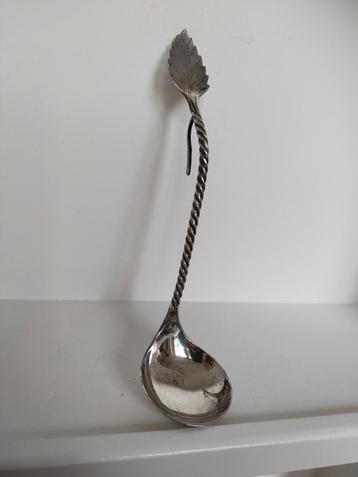 Zilveren jamlepel 1927 met blaadje en haakje, Nederlands beschikbaar voor biedingen