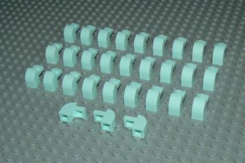 L532 Gebogen stenen 1x2 licht aqua 30 st. beschikbaar voor biedingen