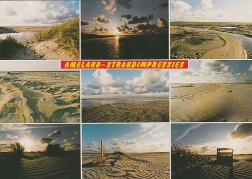 AMELAND Strandimpressies, Verzamelen, Ansichtkaarten | Nederland, Gelopen, Waddeneilanden, 1980 tot heden, Verzenden