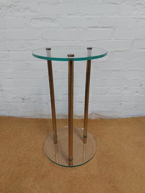 Vintage messing zuil plantenstandaard pilaar bijzettafel, Huis en Inrichting, Woonaccessoires | Zuilen en Pilaren, Zo goed als nieuw