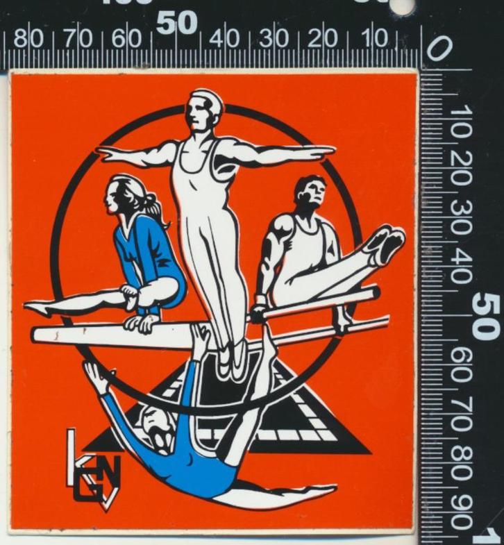 Sticker: KNGV, Verzamelen, Stickers, Zo goed als nieuw, Sport, Ophalen of Verzenden