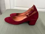 Mary Janes pumps schoenen bordeauxrood zgan 40-41, Kleding | Dames, Schoenen, Ophalen of Verzenden, Zo goed als nieuw, Rood