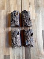 Halve boomstam decoratie 14x10cm, Ophalen of Verzenden, Plant(en), Steen of Hout