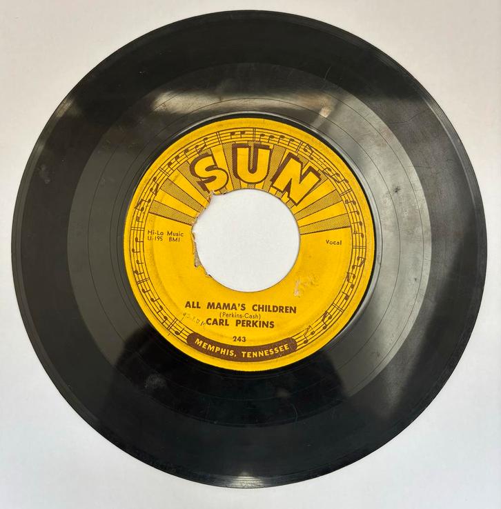 Carl Perkins - Sun Records Single - Boppin’ the Blues, Cd's en Dvd's, Vinyl | Overige Vinyl, Gebruikt, Overige formaten, Ophalen of Verzenden
