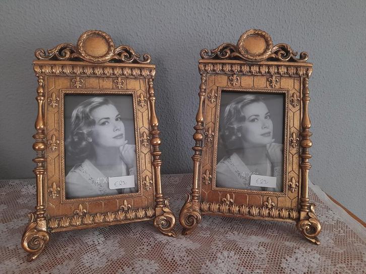 2 x mooie barok foto lijsten 25.00 p.s, Huis en Inrichting, Woonaccessoires | Lijsten, Zo goed als nieuw, Minder dan 50 cm, Hout