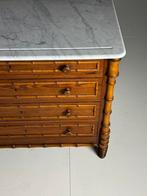 Faux Bamboo commode ladekast 1900, Ophalen, Gebruikt, Minder dan 100 cm, Grenenhout