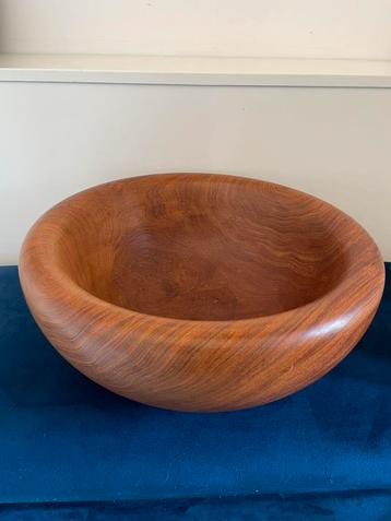 Robuuste XXL massieve vintage Teak schaal | 1950-1999 beschikbaar voor biedingen