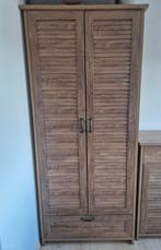 Kledingkast Wild eiken 89x 52x 199 met lade, roede, legplank, Ophalen, Eikenhout, 50 tot 100 cm, Zo goed als nieuw