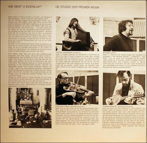 Pop anno 1500 -Thomas Binkley  & Studio Der Frühen Musik  LP, Cd's en Dvd's, Vinyl | Klassiek, Gebruikt, Classicisme, Overige typen