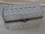 Vintage kristallen sieradendoosje jewellery box crystal, Ophalen of Verzenden, Huis en Inrichting