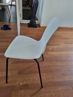 Ikea dietmar stoel wit met zwarte pootjes, Ophalen, Kunststof, Wit, Zo goed als nieuw