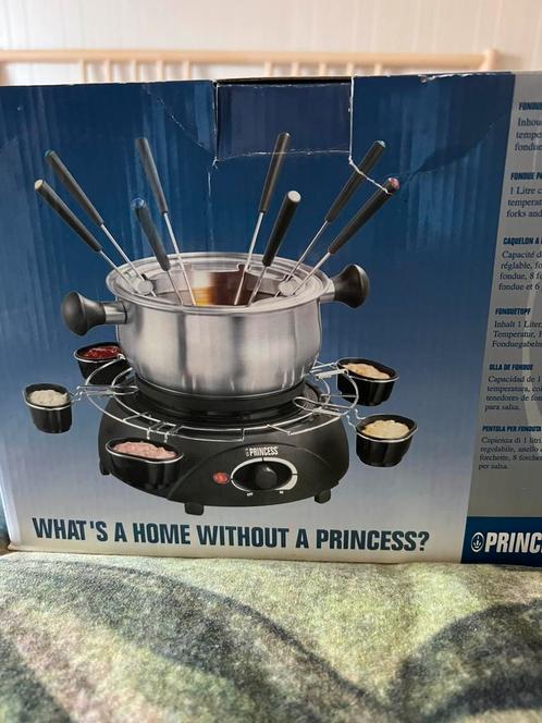 Princess 172665 Familie Fondueset, Witgoed en Apparatuur, Gourmetstellen, Zo goed als nieuw, Ophalen of Verzenden